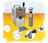 Complete set Beer Dispenser, Beer Machine - JET 30 beer case, flow cooler 1-line dry cooler, up to 35 liters/h none