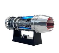 Jet Aircraft Turbofan Turbojet Engine Model Kit, 3D DIY Printed Electric Structures, Aero Mechanical Science, Gift, Education Display, Desktop Decorations, No Assembly Required(D)