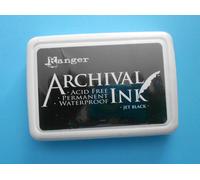 Jet Black ARCHIVAL INK PAD for Rubber Stamping RANGER AIP31468 Permanent
