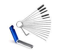Jet Cleaning Brushes Carburetor Cleaners Set 15pcs Nylon Needles with Wires and Hexagon Wrench for Auto Motorcycles ATV Tattoo Device Lawn Equipment