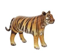 Jet Creations 40"" Long Inflatable Tiger Toy Orange-Yellow with Black Stripes Realistic Jungle Animal Figure Perfect for Pool Fun Home D