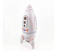 Jet Creations Inflatable NASA Blow up Educational Space Rocket Ship Glow in The Dark Birthday Party Toy Supplies for Kids, School, Events, 30 inches Tall