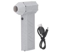 Jet Dry Blower 120000RPM Portable Mini Cordless Car Dryer Super Jet Fan Blower with 3 Adjustable Speeds Type C Rechargeable for Keyboard Cleaning Car Drying PETG Material Compact (Black) (White)