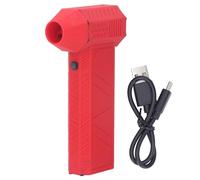 Jet Dry Blower 120000RPM Portable Mini Cordless Car Dryer Super Jet Fan Blower with 3 Adjustable Speeds Type C Rechargeable for Keyboard Cleaning Car Drying PETG Material Compact (Black) (White) (Red)