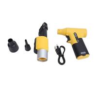 Jet Dryer Blower, High Speed Brushless Motor Jet Fan with 130000rpm Blowing and Suction Function, Portable Electric Duster for Outdoor Cleaning and Cooling (Yellow)