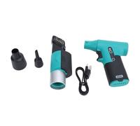 Jet Dryer Blower, High Speed Brushless Motor Jet Fan with 130000rpm Blowing and Suction Function, Portable Electric Duster for Outdoor Cleaning and Cooling (Green)