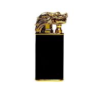 Jet dual flame lighter, outdoor windproof lighter, Cool Dragon fancy dual jet flame refillable butane lighter
