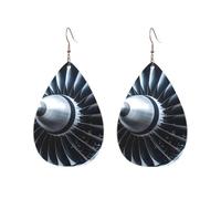 Jet Engine Acrylic Hoop Earrings For Women Teardrop Dangle Earrings Lightweight Fashion Jewelry Gifts Outfits Accessories For Women Ladies