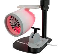 Jet Engine Fan Aircraft Turbofan Turbojet Model Kit, 3D Printing Turbojet Desktop Fan, Engine Creative Fan, Aerospace Mechanical Science Model, Speed Push Rod Equipped with Humidifying Spray