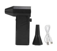 Jet Fan 130000RPM Brushless Motor Portable Jet Dryer Type C QC20W Fast Charging Electric Dust Collector for Car Computer Keyboard Lens Outdoor (Black)