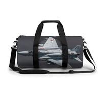 Jet Fighter Gym Bag for Men Women, Sturdy Oxford Cloth Travel Bags with Removable Shoulder Strap, Waterproof Duffel Bag for Fitness, Travel, Yoga