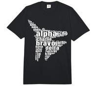 Jet Fighter Phonetic Alphabet Pilot Comfort Colors Adult Heavyweight T-Shirt