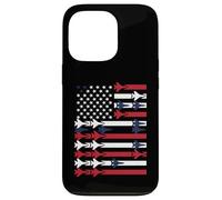 Jet Fighter USA Flag Patriotic Jet Fighters American Flag Case for iPhone 13 Pro