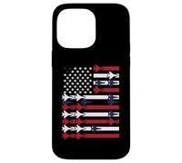Jet Fighter USA Flag Patriotic Jet Fighters American Flag Case for iPhone 14 Pro Max