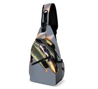 Jet Fighters Chest Bag Unisex, Adjustable Crossbody Sling Bag, Small Sling Backpack for Hiking Traveling
