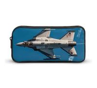 Jet Fighters Pencil Case, Large Capacity Zipper Pencil Pouch Portable Office Stationery Makeup Bag, Desk Organizer for Stationery, Travel Toiletry, Makeup, Supplies