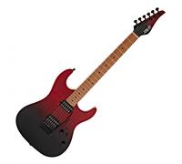 JET Guitars JS-1000 Vulcano Roasted Maple Flamed Transparent Red
