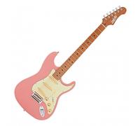 JET Guitars JS-300 Roasted Maple Burgundy Pink