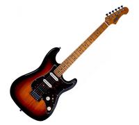 JET Guitars JS-400 HSS Roasted Maple Sunburst