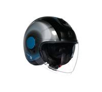 AGV ETERES LEVANTO Jethelm schwarz-silber-blau XL