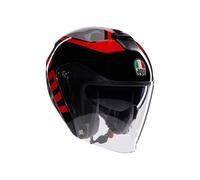 Jet Helmet AGV IRIDES Valenza Matt Grey/Black/Red