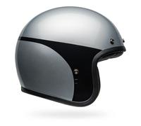 Bell Custom 500 Chassis Silver Black Jet Helmet Size S S