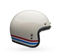 Jet Helmet Bell CUSTOM 500 Stripes Pearl White