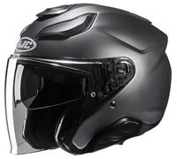 Jet Helmet HJC F31 SOLID SEMI FLAT TITANIUM
