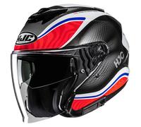 HJC i31 Depe Jet Helmet, black/white/red/blue, size S (55/56)