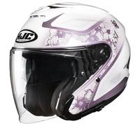 HJC i31 Iona Jet Helmet, white-purple, size L for Women