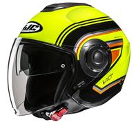 HJC i40N Linia Jet Helmet, black-red-yellow, size 2XL for Men