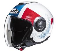 HJC i40N Pyle Jet Helmet, white-red-blue, size L for Men