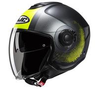 HJC i40N Pyle Jet Helmet, black/grey/yellow, size L (59/60)
