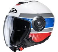 Jet Helmet HJC Model i40 Tolan MC21 White Blue Red Size M