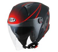 Jet Helmet KYT D-CITY Colorful Matt Red