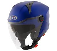 Jet Helmet KYT D-CITY Plain Matt Blue Metal