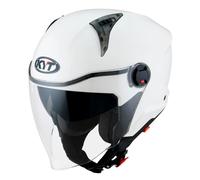 KYT D-City Plain Jet Helmet, white, size L for Men