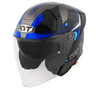 Jet Helmet KYT TTR-JET Led Black/Blue
