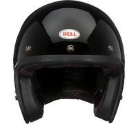 Jet Helmet Moto Bell Custom 500 Vintage Mono Color Gloss Black