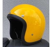 Jet Helmet Motorcycle Open Face Helmet Scooter ECE Approved Classic Jet Helmet Motorcycle Women Men Scooter Helmet Chop Moped Retro Half Shell Motorcycle Yellow Style A,2XL61~62