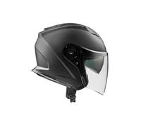 Jet Helmet Motorcycle Scooter Premier Dokker U9 Matte Black with Sun Visor XXL