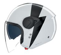 Nolan N20-2 Visor Impeto Jet Helmet, black-white, size 2XL for Men