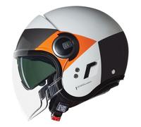 §Nolan N21 Visor Open Face Helmet White-Black-Orange§