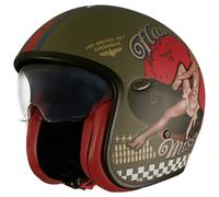 Jet Helmet Premier VINTAGE PIN UP MILITARY BM