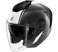 Jet Helmet Shark RS JET CARBON BLANK Carbon White Black