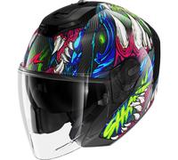 Jet Helmet Shark RS JET CARBON SHAYTAN Black Green Violet