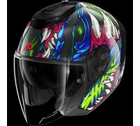 SHARK SHARK - Helmet RS Jet Shaytan Black / Green / Violet M