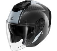 Jet Helmet Shark RS JET CARBON SKIN Carbon Silver Carbon