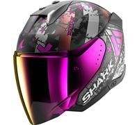 Jet Helmet Shark SKWAL I3 JET HELLCAT Mat Black Chrom Purple