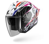 SHARK Helmet Skwal Jet Cup Speed-Fancy - Open-Face, Size S - Black/White/Orange/Pink